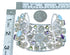 Gem Stone Authentic Silver Multicolor Cuff Bracelet GS57416